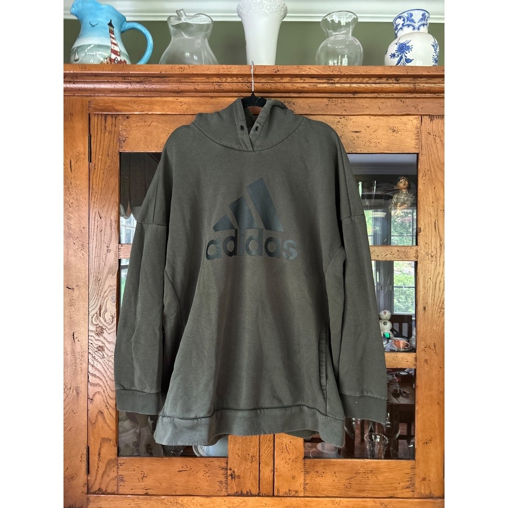 Adidas Hoodie Sweatshirt 2XL Olive Green  Pullover I Am Sport Gameday